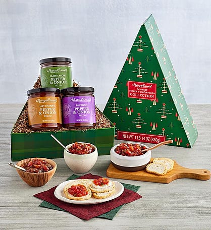 Relish in a Christmas Tree Gift Box 